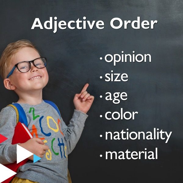 Word Order Of Adjectives | Aua Language Center