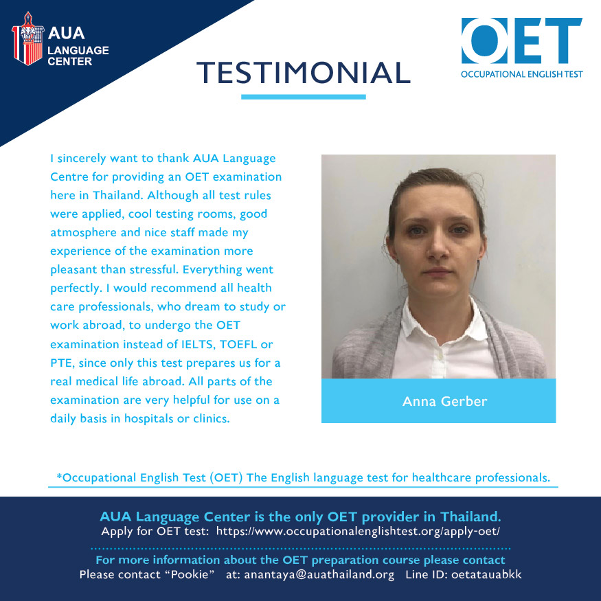 OET Testimonials